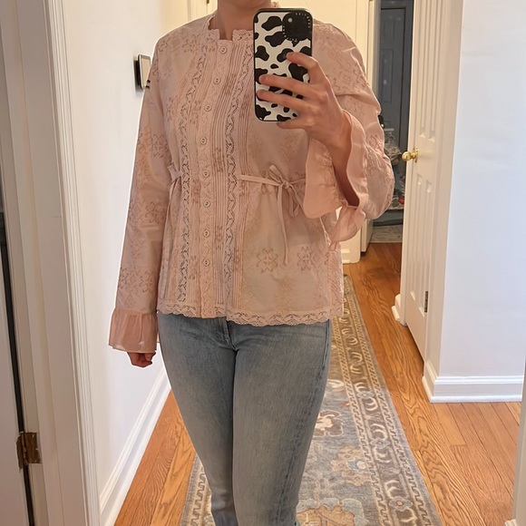 Odd Molly Cotton Blouse Size 2 - Picture 3 of 14